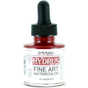Dr. Ph. Martin's Hydrus Fine Art (17H) Watercolor Bottle, 1 oz, Indian Red