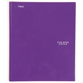 Five Star 2-Pocket Folders with Prong Fasteners, Folders with Pockets, Purple (72367)