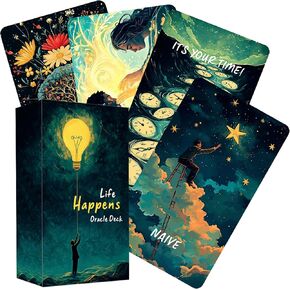 Life Happens Oracle Cards, Love Oracle Cards for Beginners, Clarifying Life Situations Oracle Deck, Spiritual Guidance