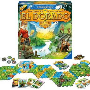 Ravensburger The Quest for El Dorado - Exciting Strategy Board Game | Suitable for Kids & Adults | Designed for 2-4 Players | Inclusive of Mini Expansion