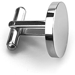 Cufflinks Classic Wedding Business Shirt Cuff Links Silver Gold Black Gift for Groom Husband Father Men-silver
