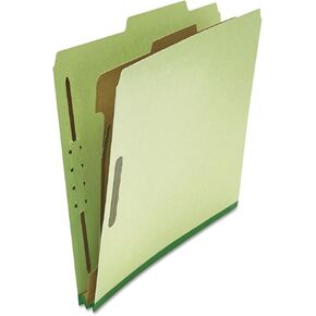 مجلد تصنيف Pressboard Universal 10251 ، خطاب ، أقسام أربعة ، أخضر ، 10/صندوق