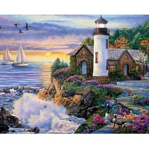 Bits and Pieces – Large 500 Piece Jigsaw Puzzle for Adults – ‘Perfect Dawn’ Designed by Artist Laura Glen Lawson, Completed Puzzle Size: 18" x 24"