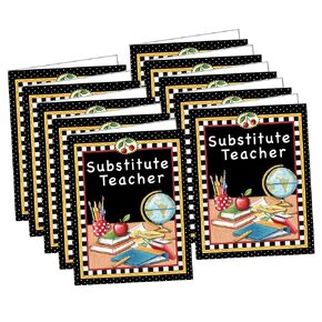 Teacher Created Resources® Mary Engelbreit Substitute Teacher Pocket Folder, Pack of 10