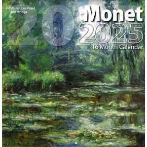 Bachmann Press 2025 Monet Full Size Wall Calendar for Planning, Scheduling, and Organizing