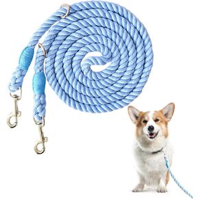 Hands Free Rope Leash – Durable, Adjustable, and Comfortable for Everyday Walks, Runs, and Hikes with Your Dog (Pink) - 5 ft Long, Up to 44 Lbs Dogs
