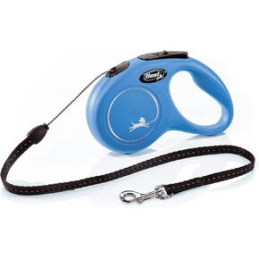 Flexi New Classic Retractable Lead Cord, Small, Blue, Multi