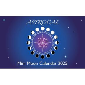 Astrocal Moon Calendar Mini 2025 Lunar Phases USA