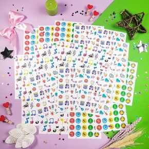 Kids' Music Stickers - Notes, Decals for Notebooks & Laptops - Party Favors & Decorations