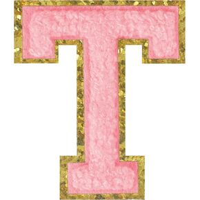 Rho Iron on Greek Letter Patches Glitter Gold Chenille Greek Letters Sorority Gifts Greek Letter Patches for Clothing Hats Shirts Repairing Jeans Bags Craft