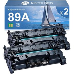 MYTONER Compatible Toner Cartridge Replacement for HP 89A CF289A 89X CF289X for Enterprise M507 M507n M507dn M507x MFP M528dn M528f M528c M528z M528 Printer, 2-Pack with Chip