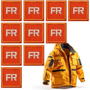 10pcs fr patches ، fr الحديد على بقع للجلد ، القبعة ، الجينز ، حقائب الظهر ، إلخ (أسود)