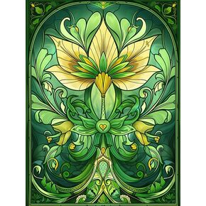VAIIEYO 5D DIY Diamond Art Kits for Adults Flower, Diamond Painting Flowers Plants, Paint by Numbers Full Drill Round Rhinestone Craft Canvas for Home Wall Decor Gift 12x16 inch-28