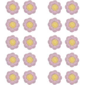 20 Pcs Daisy Flower Patches,Flower Applique Daisy Flower Patches for Clothes,Floral Patches Embroidered Patches Embroidered Appliques Sew for DIY,Hats,Bags,Jackets,Repair Decorations(Blue)