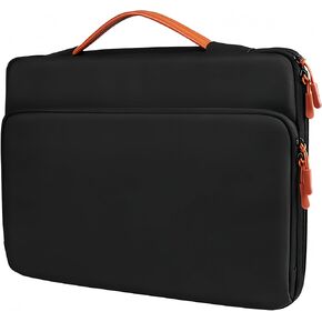 Y-S8 13inch Laptop Sleeve Case 360 Protective Waterproof Bag Compatible with MacBook Air 13inch M3/M2/M1,MacBook Pro13inch M2/M1, other Notebook Computer (Black, 13.3 inch)