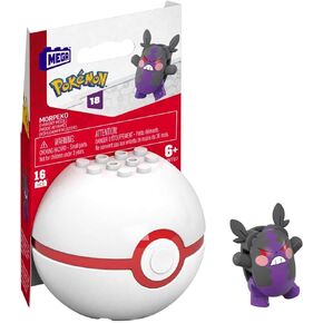 MEGA Pokémon Collectible Morpeko Pokeball Building Toy for Kids Ages 6 and Up