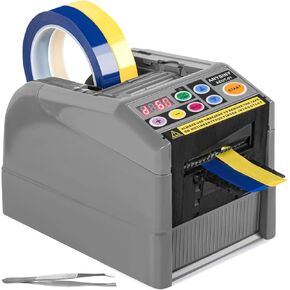 Automatic Tape Dispenser,Electric Ribbon Tape Cutter Machine Upgraded Silicone Wheel for 6-60mm Width Tape Fits for Many Kinds Tape Cutting (Tape Dispenser-01)