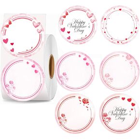 Direct Thermal Labels Happy Valentine's Day Sticker 2 Inch-Sweet Heart Design Personalized Thermal Stickers Love Printer Label for Valentine’s Day Holiday Party Wedding 300pcs