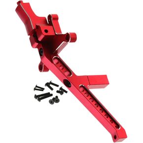 Aluminum Front Chassis Brace Upgrades Part for 1/8 Sledge 4WD #95076-4,Alloy Front Chassis Brace Hops up for Sledge Monster Truck RC Car #95076-4,Replace #9520, Red