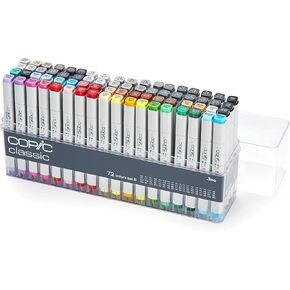 Copic Classic Marker Set, 72-Colors, Set B