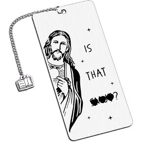 Funny Jesus Bookmarks for Women Men Book Markers for Reading Women Book Lovers Gifts for Adults Best Friend Birthday Gifts for College Girls Students Christian Gifts for Women Book Accessories Easter