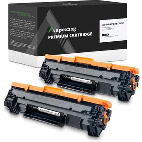 Compatible HP 48a Toner Cartridge Black CF248A (NO Memory CHIP), High Yield up to 1,000 Pages for HP Laserjet Pro M15a, M15w, MFP M28a, MFP M28w - 2 Pack