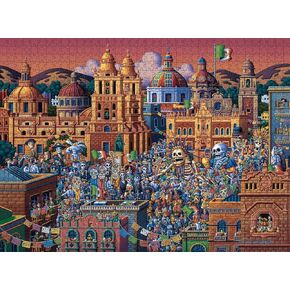 Buffalo Games - Eric Dowdle - Day of The Dead - 1000 Piece Jigsaw Puzzle for Adults -Challenging Puzzle Perfect for Game Nights - Finished Size is 26.75 x 19.75