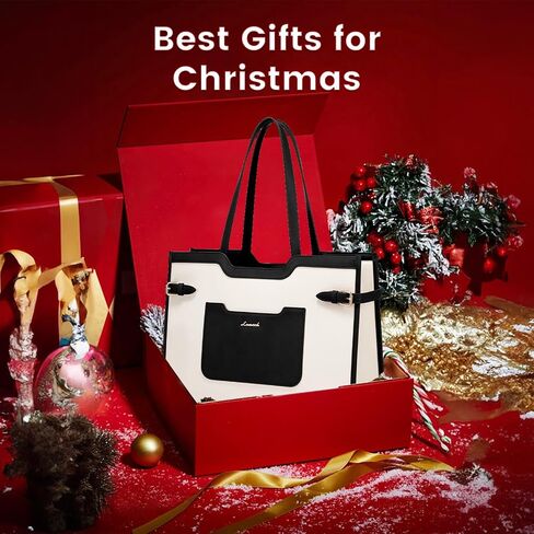 LOVEVOOK Laptop Bag for Women 15.6 Inch Leather Work Bag for Women Large Capacity Work Tote Bags with Clutch Purse Waterproof Computer Bags Business Briefcase Office in Saudi Arabia