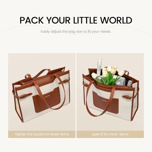 LOVEVOOK Laptop Bag for Women 15.6 Inch Leather Work Bag for Women Large Capacity Work Tote Bags with Clutch Purse Waterproof Computer Bags Business Briefcase Office in Saudi Arabia