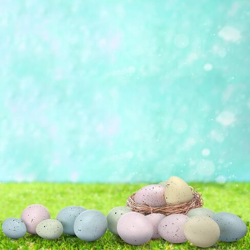 36 Pcs Easter Speckled Eggs Plastic Speckled Eggs Bowl and Vase Filler Faux Chicken Eggs for DIY Spring Displays and Easter Decorations (Classic Color) in Kuwait