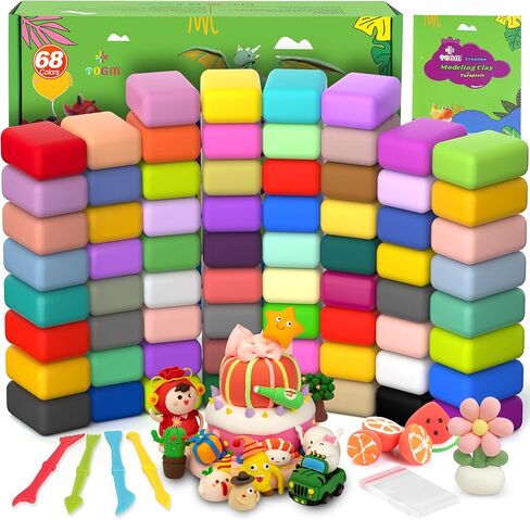 Air Dry Clay for Kids,Modeling Clay Kit 51 Colors with Sculpting Tools,Model Magic Arts and Crafts Gift for Birthdays & Holidays Boys Girls Ages 3-12 in Saudi Arabia