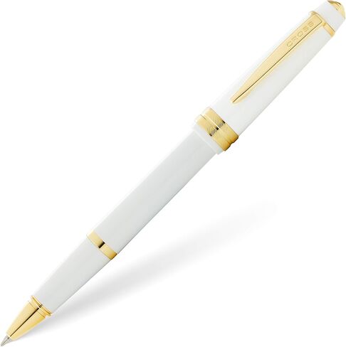 Cross Bailey Light Polished White Resin and Gold Tone Rollerball Pen in Saudi Arabia