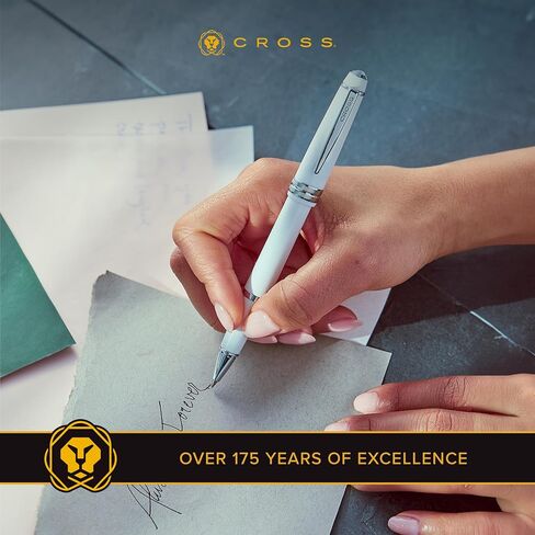 Cross Bailey Light Polished White Resin and Gold Tone Rollerball Pen in Saudi Arabia