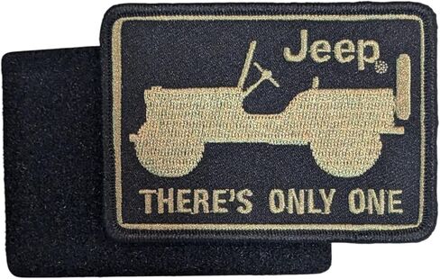 Jeep هناك تصحيح واحد مطرزة | 3.5 "× 2.5" رقعة ختم الحرارة للملابس وحقائب الظهر والقبعات والسترات والجينز in Kuwait