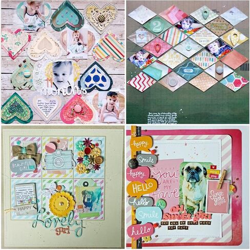 Scrapbooking Paper,Pack of 24 Sheets Designer Paper Pad 12x12 Inches Single-Sided Decorative Origami Scrapbook Paper Supplies Patterned Cardstock for Craft Gift Wrapping Photo Album (PA1902) in Saudi Arabia