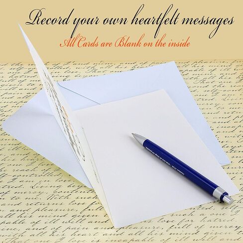 Dessie 56 Pack Inspirational Bible Verse Cards with Envelopes | 8 Unique Scripture Cards | Boxed Greeting Card Set with Blessed Stickers And Bonus Self-Reflection E- Scripture Journal in Kuwait