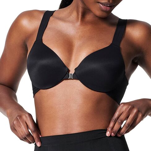 SPANX Bra-Llelujah حمالة صدر تغطية كاملة مبطنة بشكل خفيف - حمالة صدر مريحة لتغطية كاملة - حمالة صدر تي شيرت للاستخدام اليومي - إغلاق أمامي - ظهر جورب - أشرطة تمدد ذكية - ضباب نيلي - 38C in Kuwait