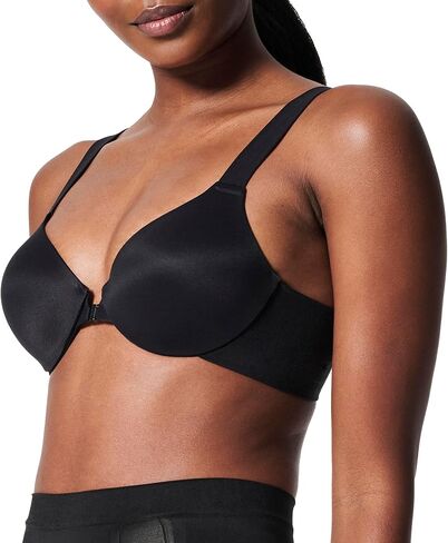 SPANX Bra-Llelujah حمالة صدر تغطية كاملة مبطنة بشكل خفيف - حمالة صدر مريحة لتغطية كاملة - حمالة صدر تي شيرت للاستخدام اليومي - إغلاق أمامي - ظهر جورب - أشرطة تمدد ذكية - ضباب نيلي - 38C in Kuwait