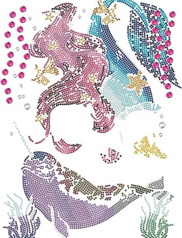 DIAMOND DOTZ Mystic Mermaid Diamond Painting Kits for Adults - Diamond Art Kits a Relaxing Creative Craft Kit with Dotz Gems 16.1x20.1 in Saudi Arabia