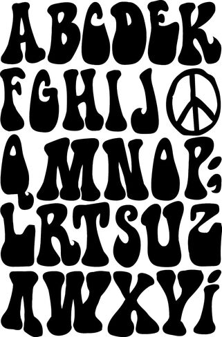IRON 'EM Orange Iron On Letters for Fabric, Clothing, Custom Tshirt, DIY Craft for Kids, Adults, and Toddlers 2" Dura-Felt Letters for Fabric, Heat Transfer Letters. Hippie Style Font. 2 Sheets in Saudi Arabia