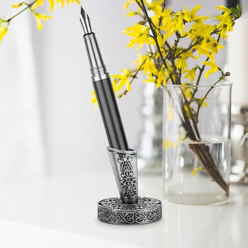 TEHAUX 4pcs Metal Single Pen Holder for Desk Stylish Pen Stand Base for Office and Home Metal Pen Holder Accessory for Students and Organizing Workspaces in Saudi Arabia