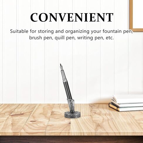 TEHAUX 4pcs Metal Single Pen Holder for Desk Stylish Pen Stand Base for Office and Home Metal Pen Holder Accessory for Students and Organizing Workspaces in Saudi Arabia