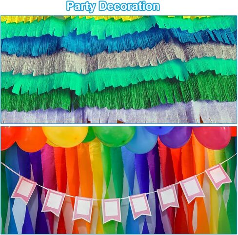 PATIKIL 8.2ft Crepe Paper Roll, 2 Roll 20" Width Soft Paper Streamer Sheet for Craft Flower Making Wrapping Party Birthday Wedding Decoration, Beige in Saudi Arabia
