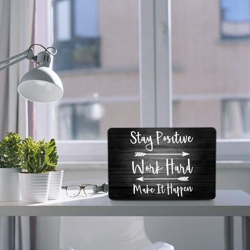 iCasso Compatible with MacBook Air 13 Inch Case 2020 2019 2018 Release A2337/A2179/A1932 with Retina Display Touch ID, Protective Hard Shell Case and Keyboard Cover for MacBook Air 13 - Stay Positive in Kuwait