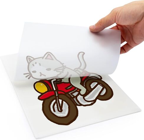 Premium DTF Transfer Film 13"x19" - A3 plus Hot/Cold Peel 20 Sheets Matte Clear PreTreat PET Heat Transfer Paper for DIY Direct Print on All Fabric and Colors T-Shirts Textile in Kuwait