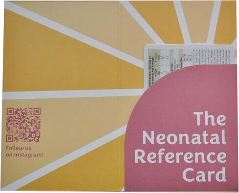 بطاقة مرجعية حديثي الولادة لمحترفي الرعاية الصحية NICU بواسطة NNP المعتمدة من مجلس الإدارة (حالة أفقية لا) ، والأبيض ، والأسود ، والتان. in Kuwait