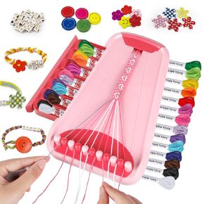 Bracelet Making Kit for Girls - Friendship Bracelet Kit - Christmas Gifts for Ages 6 7 8 9 10 11 12 Year Old Girl Birthday Gifts, Arts and Crafts for Kids Ages 8-12 Teen String Bracelets DIY Maker