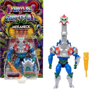 أسياد الكون أصول السلاحف من Grayskull Mekaneck Wars Forme Action Action Figure ، Teenage Mutant Ninja & Motu Crossover Hero Toy