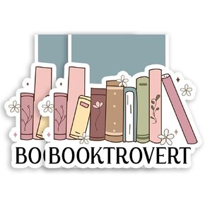 (2Pcs) Booktrovert Magnetic Bookmark Book Page Markers Gift for Reading Lover Nerd Book Addict Bookish Bookworm Reader Office Stationery - Size 2"x2.5" When Folded