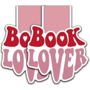 (2Pcs) Book Lover Magnetic Bookmark Book Page Markers Gift for Reading Lover Nerd Book Addict Bookish Reader Student Teacher Office Stationery - Size 2.7"x2.3" When Folded